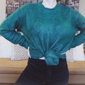 GREEN ZARA SWEATER